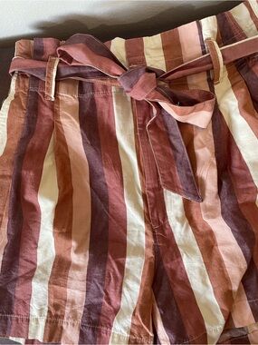 Madewell Paperbag Linen Blend Shorts